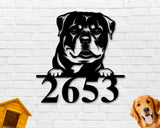 Rottweiler Dog Breed Custom Metal Sign