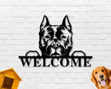 Staffordshire Terrier Dog Breed Custom Metal Sign