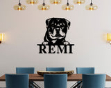 Custom Dog Metal Sign, Personalized Dog Name Sign, Dog Metal Wall Art, Custom Dog Decor, Dog Address Sign, Pet Name Sign, Dog House Sign