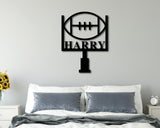 Football Metal Wall Art, Metal Football Decor, Football Sign, Football Name Sign, Sports Name Sign, Metal Art, Custom Metal, Personalized