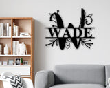 Last Name Custom Metal Sign