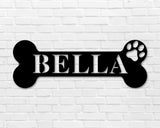 Dog Name Custom Metal Sign