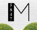 Metal House Numbers, Address Sign, House Number Plaque, Custom Metal Monogram, Address Plaque, Front Porch Decor, Porch Signs, Metal Signs