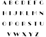 Modern Initial Address Metal Sign