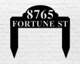 Modern Address Yard Sign