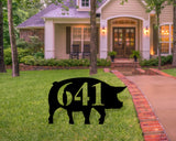 Pig Address Custom Yard Sign