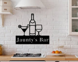 Personalized Metal Bar Sign, Custom Metal Sign Outdoor, Man Cave Signs Metal, Metal Signs Personalized Kitchen, Outdoor Kitchen Sign
