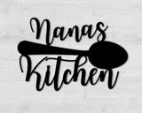 Grandma's Kitchen, Kitchen Sign, Custom Metal Sign for Kitchen, Nana's Kitchen Metal Sign, Personalized Kitchen Signs, Nana Mothers Day Gift