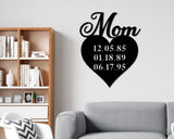 Personalized Mothers Day Gift, Mothers Day Gift, Mom Sign, Gift for Mom, Rustic Sign for Mom, Metal sign, Mother's Day, Kids name sign, Sign