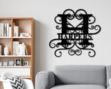 Personalized Family name metal sign, Last Name Metal Sign, Family Name Sign, Personalized Metal Wall Decor, Housewarming Gift, Wedding Gift