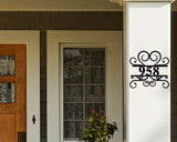 Metal Address Sign for House, Address Plaque, House Number Plaque, Metal Address Numbers, Address Plaque, Front Porch Decor, Metal Signs
