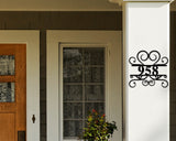 Modern Address Metal Sign