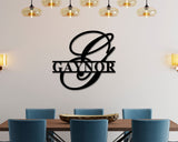 Last Name Custom Metal Sign