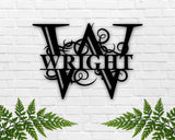 Last Name Custom Metal Sign