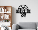 Basketball Name Custom Metal Sign