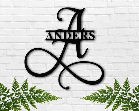 Last Name Custom Metal Sign