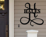 Last Name Custom Metal Sign