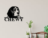 Beagle Dog Breed Custom Metal Sign