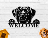 Black Labrador Dog Breed Custom Metal Sign