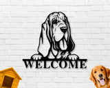 Bloodhound Dog Breed Custom Metal Sign