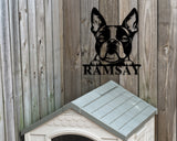 Boston Terrier Dog Breed Custom Metal Sign