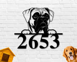 Boxer Dog Breed Custom Metal Sign