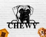 Boxer Dog Breed Custom Metal Sign
