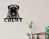 English Mastiff Dog Breed Custom Metal Sign