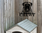 English Mastiff Dog Breed Custom Metal Sign