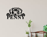 German Shorthair Dog Breed Custom Metal Sign