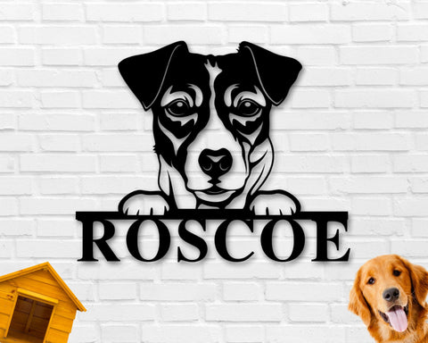 Jack Russell Terrier Dog Breed Custom Metal Sign