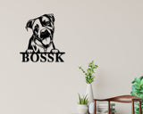 Pitbull Dog Breed Custom Metal Sign