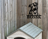 Pitbull Dog Breed Custom Metal Sign