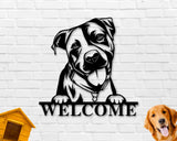 Pitbull Dog Breed Custom Metal Sign