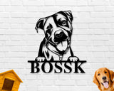 Pitbull Dog Breed Custom Metal Sign