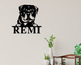 Rottweiler Dog Breed Custom Metal Sign