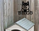 Shiba Inu Dog Breed Custom Metal Sign