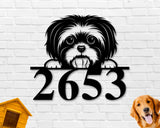 Shih Tzu Dog Breed Custom Metal Sign