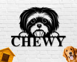 Shih Tzu Dog Breed Custom Metal Sign