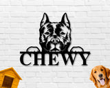 Staffordshire Terrier Dog Breed Custom Metal Sign