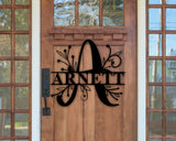 Last Name Custom Metal Sign