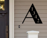 Metal House Numbers, Address Sign, House Number Plaque, Custom Metal Monogram, Address Plaque, Front Porch Decor, Porch Signs, Metal Signs