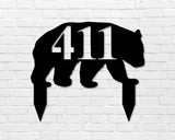 Bear Address Custom Yard Sign