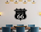 Your Name Route 66 Custom Metal Sign