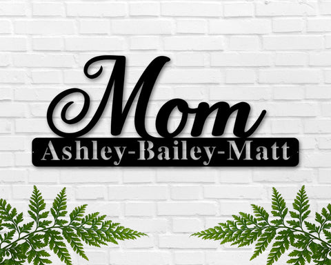 Personalized Mom Gift Custom Metal Sign