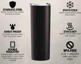 Bridesmaid gift, Custom Tumbler, Insulated Bridesmaid Tumbler, Tall Tumbler, Gift for mom, Sorority Gift, Mother’s Day gift, graduation gift