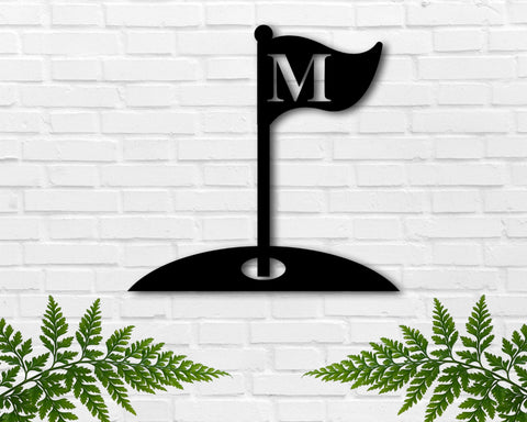 Golf Flag Custom Metal Sign