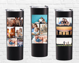 Photos Collage Tumbler, Photos Tumbler, Personalized Travel Mug, Gift for Her, Gifts for Mom, Custom Pictures Tumbler, Friend Birthday Gift