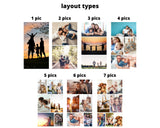 Photos Collage Tumbler, Photos Tumbler, Personalized Travel Mug, Gift for Her, Gifts for Mom, Custom Pictures Tumbler, Friend Birthday Gift