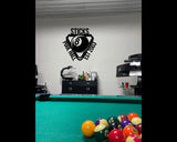 Billiards Custom Metal Sign